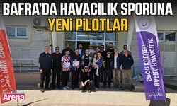 Bafra’da yamaç paraşütü pilotlarına sertifika