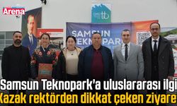 Kazakistanlı rektör Samsun Teknopark'ta
