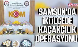 Samsun'da iki ilçede kaçakçılık operasyonu!
