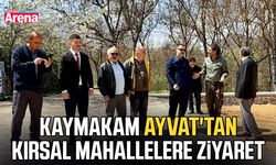 Kaymakam Ayvat'tan kırsal mahallelere ziyaret