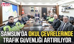 Samsun'da okul çevrelerinde trafik güvenliği artırılıyor