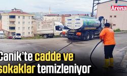 Canik’te cadde ve sokaklar temizleniyor