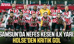 Samsunspor-Konyaspor ilk yarı sonucu (1-1)