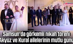 Samsun'da Akyüz ve Kural aileleri mutluluğa "evet" dedi