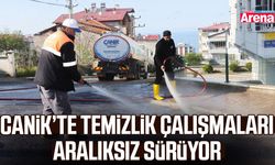 Canik’te temizlik çalışmaları aralıksız sürüyor