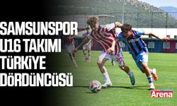 Samsunspor U16 takımı Türkiye dördüncüsü