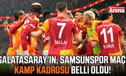 Galatasaray'ın, Samsunspor maçı kamp kadrosu belli oldu!
