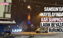 Samsun’da Mayıs ayında kar sürprizi