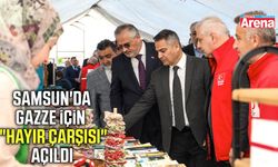 Samsun'da Gazze için "Hayır Çarşısı" açıldı
