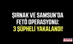 Şırnak ve Samsun’da FETÖ operasyonu