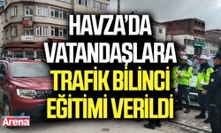 Havza’da vatandaşlara trafik bilinci eğitimi verildi