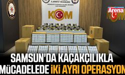 Samsun'da kaçakçılıkla mücadelede iki ayrı operasyon