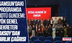 Samsun'daki programda ODTÜ gündemi: Aksoy’dan birlik çağrısı