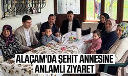 Alaçam’da Şehit annesine Anneler Günü ziyareti
