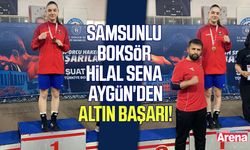 Samsunlu boksör Hilal Sena Aygün'den altın başarı!