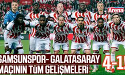 Samsunspor- Galatasaray maçının tüm gelişmeleri
