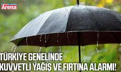 Türkiye genelinde kuvvetli yağış ve fırtına alarmı!