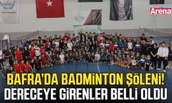 Bafra’da Badminton şöleni! Dereceye girenler belli oldu