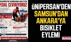 ÜNİPERSAN'den Samsun'dan Ankara'ya bisiklet eylemi