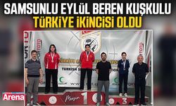 Samsunlu Eylül Beren Kuşkulu Türkiye ikincisi oldu