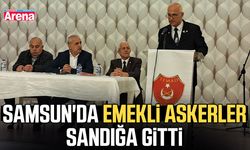 Samsun'da emekli askerler sandığa gitti