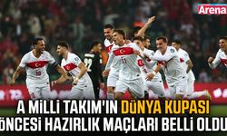 Millilerin Dünya Kupası öncesi hazırlık maçları belli oldu