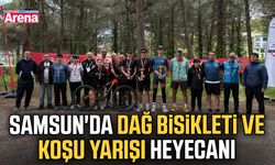 Samsun'da dağ bisikleti ve koşu yarışı heyecanı