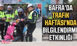 Bafra'da Trafik Haftası'nda bilgilendirme etkinliği