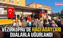 Vezirköprü’de hacı adayları dualarla uğurlandı