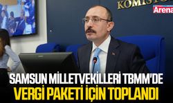 Samsun milletvekilleri TBMM'de vergi paketi için toplandı
