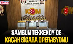 Samsun Tekkeköy'de kaçak sigara operasyonu