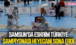 Samsun'da Eskrim Türkiye Şampiyonası heyecanı sona erdi