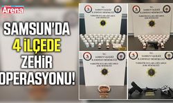 Samsun'da 4 ilçede zehir operasyonu!