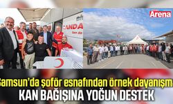 Samsun’da gönüllü kan bağışı kampanyasına yoğun katılım