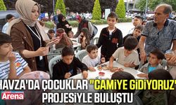 Havza'da çocuklar Camiye Gidiyoruz projesiyle buluştu