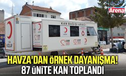 Havza'dan örnek dayanışma! 87 ünite kan toplandı