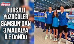 Bursalı yüzücüler Samsun'dan 3 madalya ile döndü