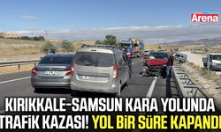 Kırıkkale-Samsun kara yolunda trafik kazası!