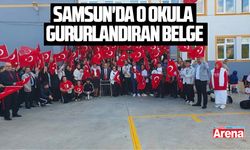 Samsun'da o okula gururlandıran belge