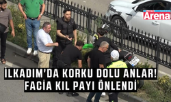 Samsun'da kaza! Motosiklet refüje savruldu