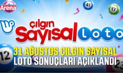 31 Ağustos Çılgın Sayısal Loto sonuçları açıklandı
