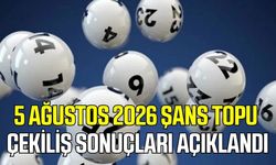 5 Ağustos 2026 Şans Topu Çekiliş sonuçları açıklandı