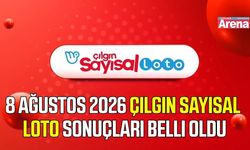 8 Ağustos 2026 Çılgın Sayısal Loto sonuçları belli oldu