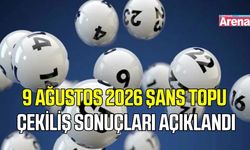 9 Ağustos 2026 Şans Topu Çekiliş sonuçları açıklandı