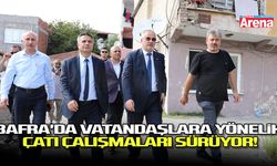 Samsun Bafra'da vatandaşlara yönelik çatı çalışmaları sürüyor
