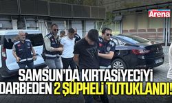 Samsun’da kırtasiyeciyi darbeden 2 şüpheli tutuklandı