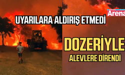 Alevlere dozeriyle siper oldu