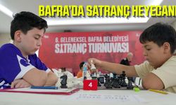 Bafra’nın geleneksel satranç turnuvasında heyecan dorukta
