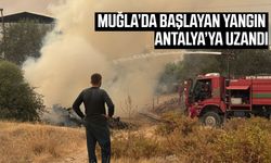 Muğla’da başlayan yangın Antalya’ya uzandı