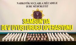 Samsun’da dev uyuşturucu operasyonu: 11 bin 50 sentetik ecza bulundu